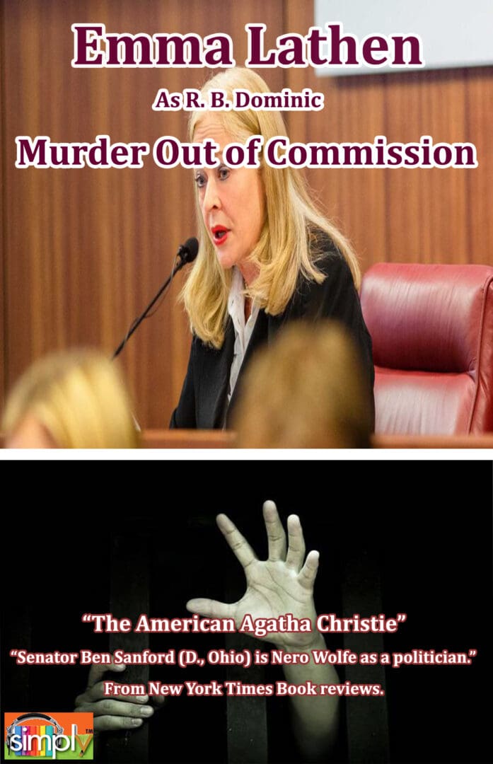 Murder Out of Commission 6th Emma Lathen R B Dominic Ben Safford Political Murder Mystery