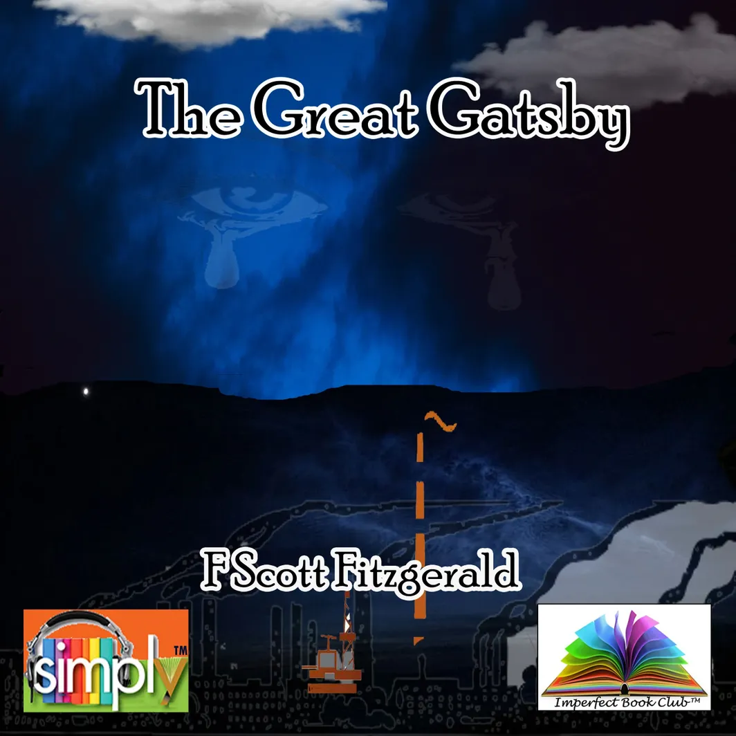 A picture of the great gatsby with some clouds in the background.